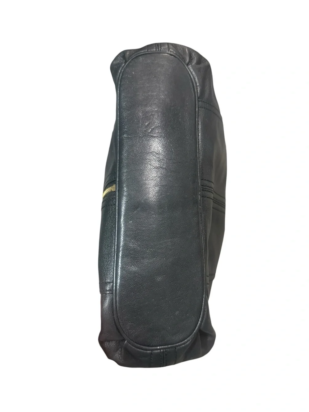 Michael Kors Black Leather Hobo with Gold Hardware